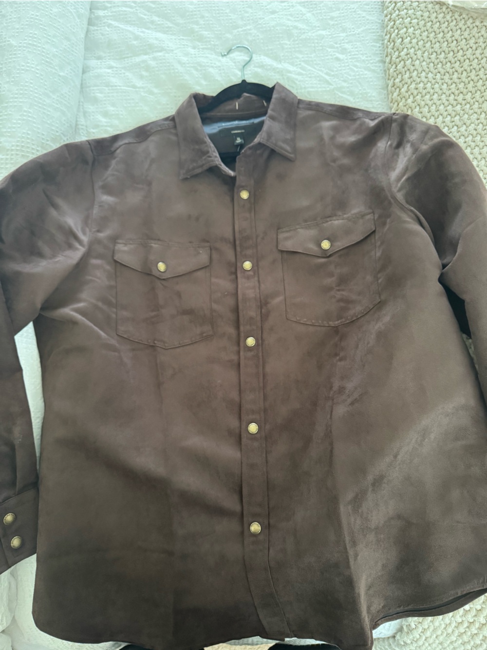 Banana Republic Brown Suede Shirt Jacket